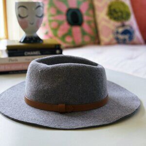 Wool Felt Hat, Grey, NWOT